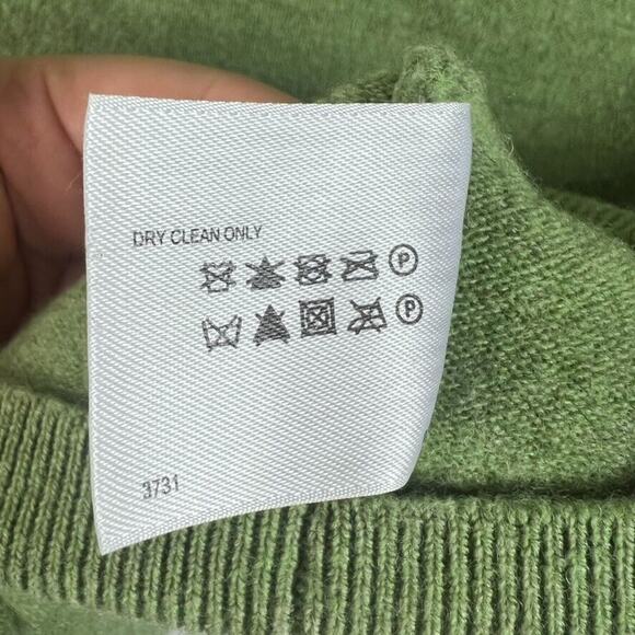 Brooks Brothers 346 Sweater Mens XL Green Stretch Merino Wool V Neck Pullover - Picture 6 of 7